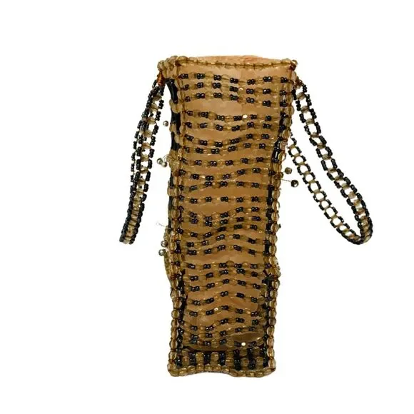 Vintage Hand Crafted wire and beaded mini bags with butterfly designs - Picture 4 of 11